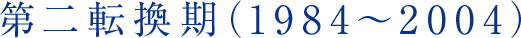 第二転換期（1984～2004）